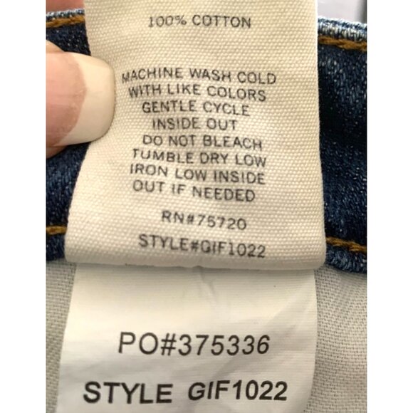 Gilded Intent Womens Distressed Denim Shorts W/ Frayed Hem & Pockets - Picture 12 of 13